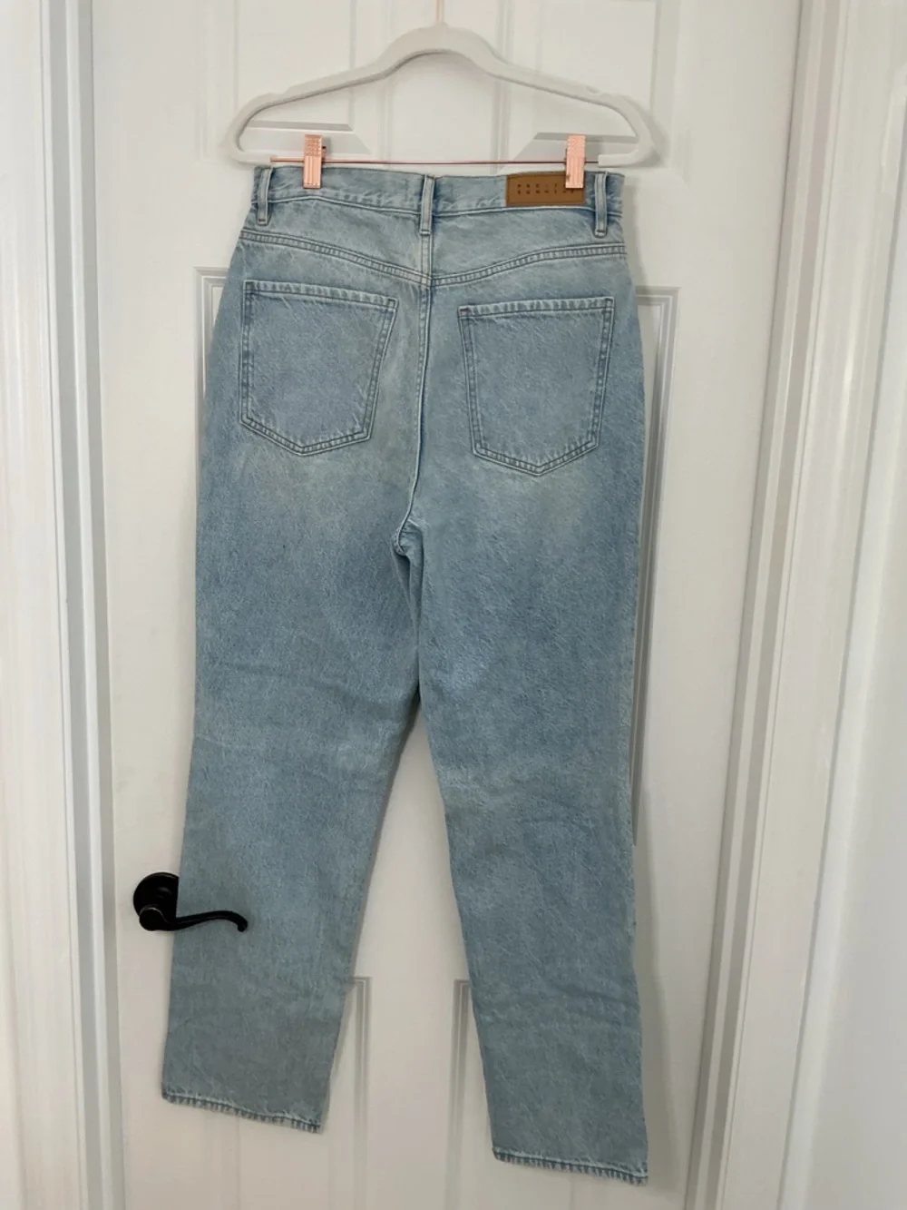 PacSun Light Wash High Rise Distressed Straight Jeans Chic Denim - Picture 5 of 11